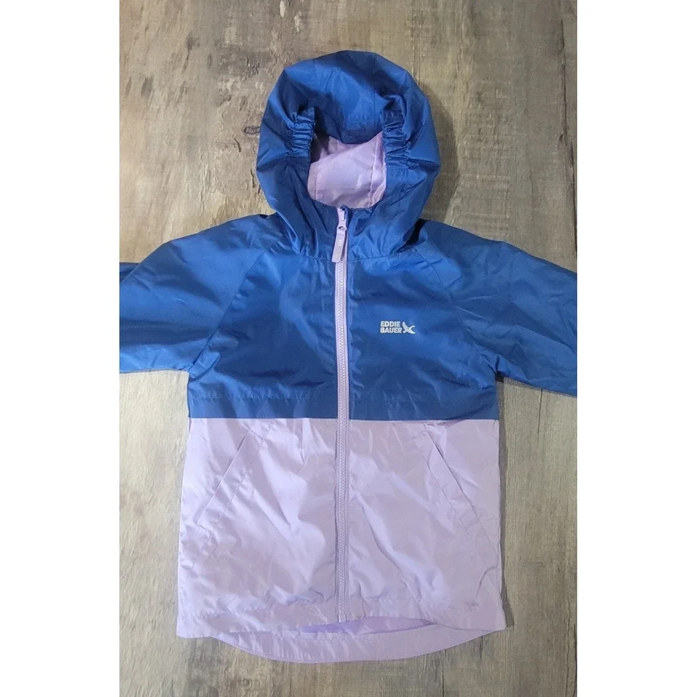Eddie Bauer Girls Toddler XS 5-6 Lone Peak‎ 3 in 1 Jacket Violet Purple